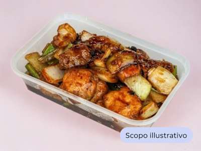 Tofu con Verdure e Funghi