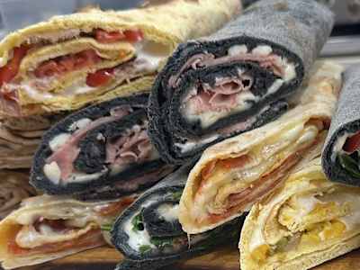 Piadina primavera con crudo
