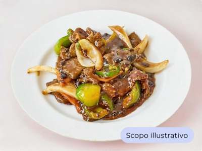 Manzo in Salsa d’Ostrica con Porri