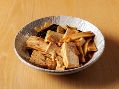 Tofu funghi e Bambù
