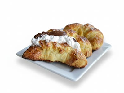 Cornetto con Nutella e Panna