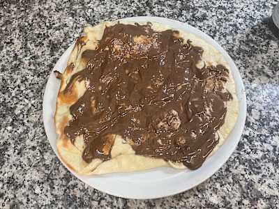 Focaccia con Nutella