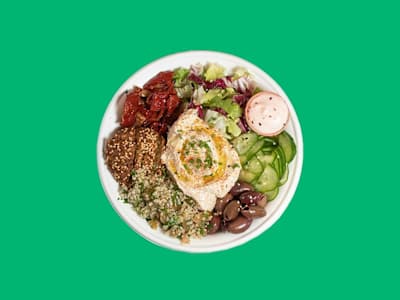Regular Vegan Pokè Hummus power