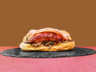 Panino con Salsiccia, Provola, Prosciutto Cotto e Funghi