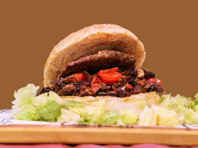 Hamburger con Provola e Melanzane