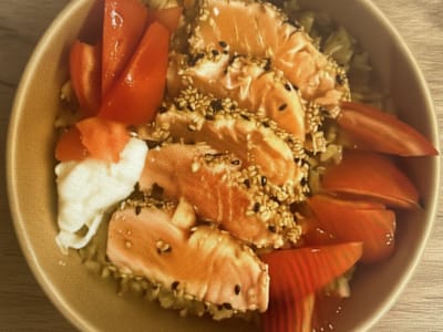 Sake Rice poke