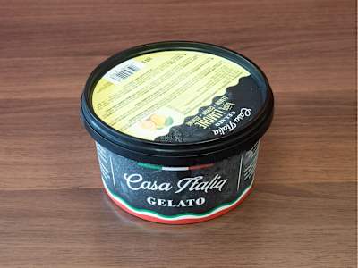Vaschetta Gelato Casa Italia con Vaniglia