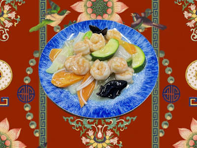 301- gamberi e verdure