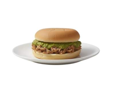 Pulled - Pork Burger con Fonduta di Pistacchio