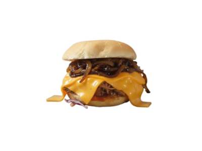 Pulled - Pork Burger con Fonduta di Cheddar