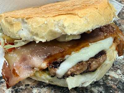 Panino con hamburger tex mex