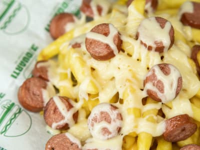 Patate con Wurstel e Provola di Agerola