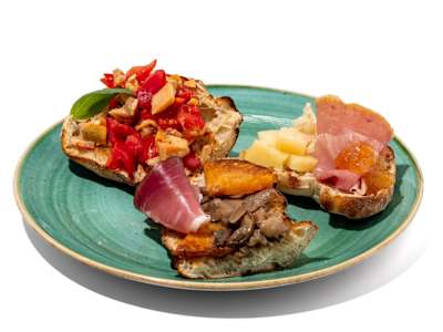 Tris di bruschette