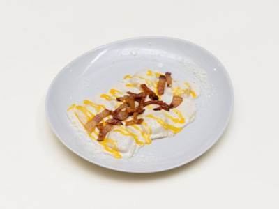 Ravioli carbonara
