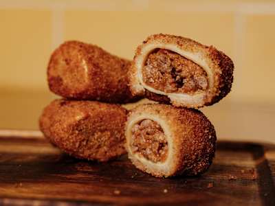 Pasta Bites - Pacchero Fritto Ripieno di Bolognese
