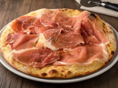 Focaccia con Crudo