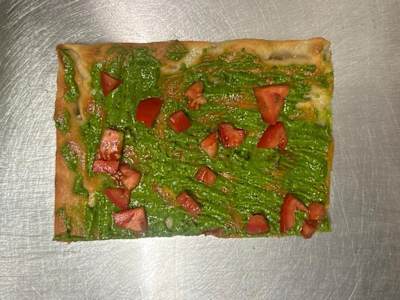 Focaccia genovese al pesto