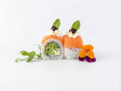 Uramaki Tiger Roll con Gamberi Cotti