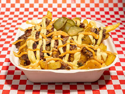 Smash Burger Fries con Cheddar