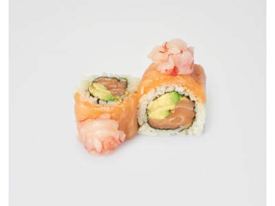 Salmone e Gambero rosso  (4 pz)