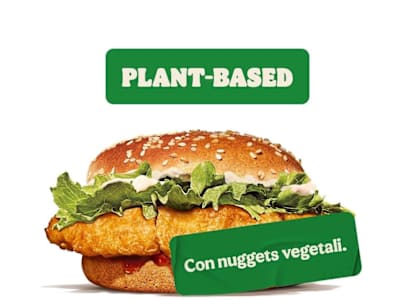 Nugget burger - Gustalo Plant Based - solo panino