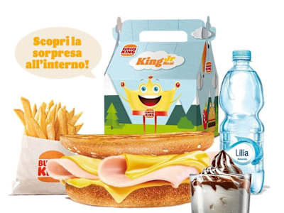King junior menù toast