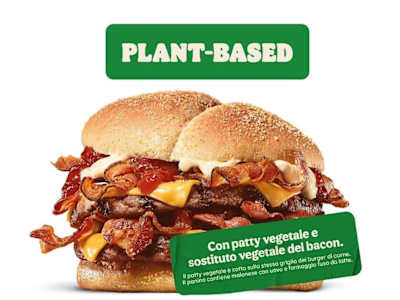 Bacon King - Gustalo Plant Based - solo panino