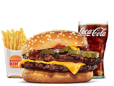 Double cheeseburger - menù