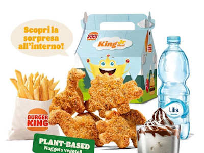 King junior menù nuggets plant based