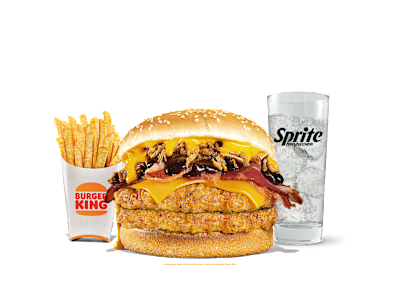 Menu Medio Double Crazy Cheese Chicken BBQ