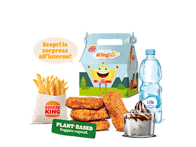 King Junior Meal con Plant Based Nuggets