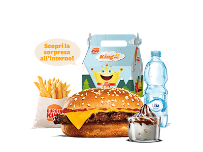 King Junior Menù Cheeseburger