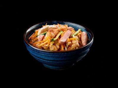 162 - WOK DI RISO PESCE MISTO