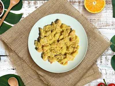 Pollo al curry di mandras con patate