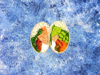 The salmon wrap