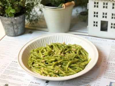 TROFIE ALLA CREMA DI BASILICO