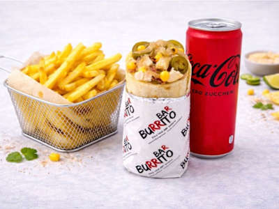 Menù burrito and fries