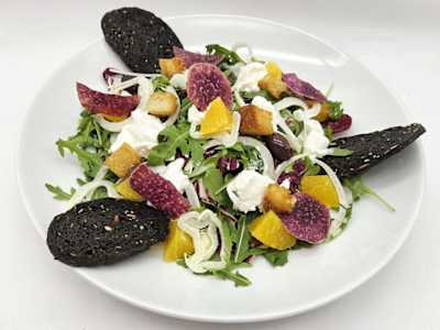 Burrata e arance