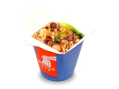 SPECIAL Noodles Saltati Manzo Gamberi e Pak Choi