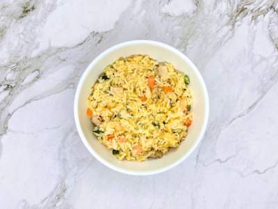 Riso basmati, pollo e verdure