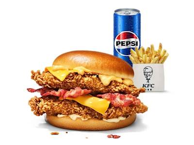 Menu Double Kentucky Cheese&Bacon