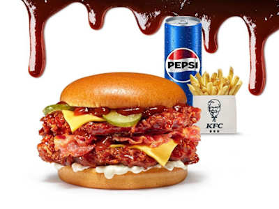 Menu Double Kentucky BBQ&Bacon Glassato