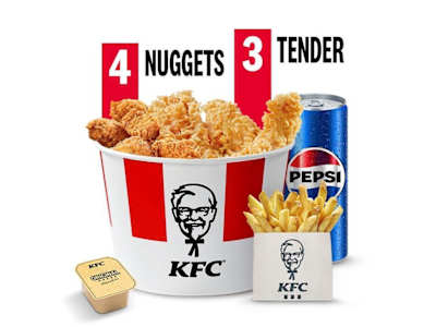 Menu 4 Nuggets + 3 Tender Croccanti + 1 Salsa