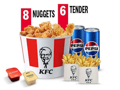 Menu 8 Nuggets + 6 Tender Croccanti + 2 Salse