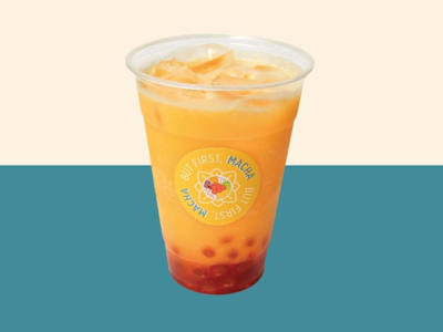 Yellow bubble tea
