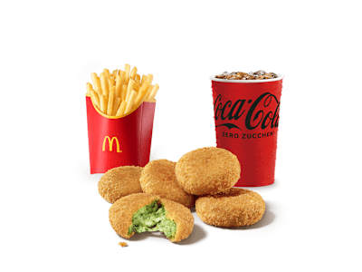 McMenu 5 Crocchette con spinaci e Parmigiano Reggiano
