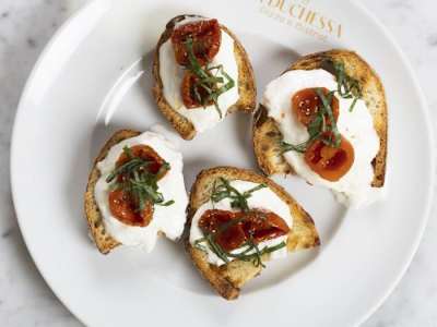 CROSTINI SOLE IN STRACCIATELLA (4pz)