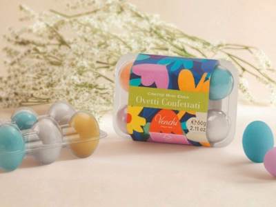 Confezione portaovetti confettati ripieni Gianduia 60 g