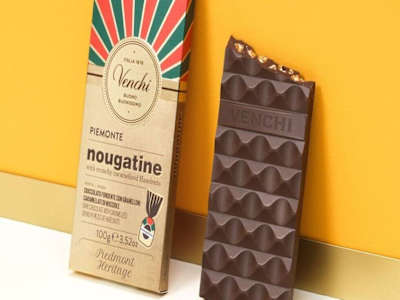 Tavoletta di Cioccolato Fondente 56% e Nougatine