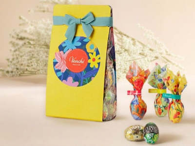Confezione con ovetti di cioccolato assortiti 154 g